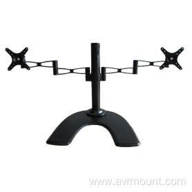 desktop dual arm mount for monitor up to 27  inch